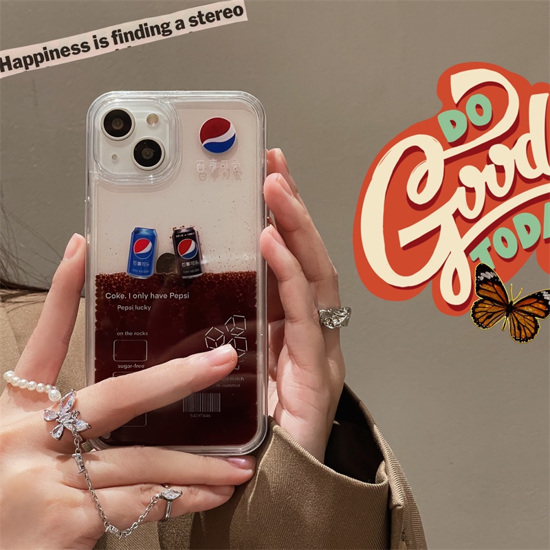 Ốp Điện Thoại Cứng Trong Suốt Chống Sốc Phối Kim Tuyến Nước Cho iphone 11 12 13 14 pro max 14 plus