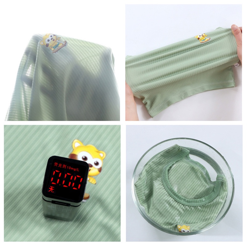 Bộ Đồ Thể Thao Áo Thun Tay Ngắn Phối Quần Short Thoáng Khí In Hoạt Hình Thời Trang Mùa Hè Cho Bé