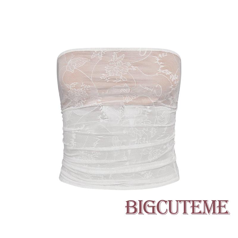 Áo Croptop Trễ Vai Không Tay Màu Trơn In Hoa Thời Trang Mùa Hè Cho Nữ