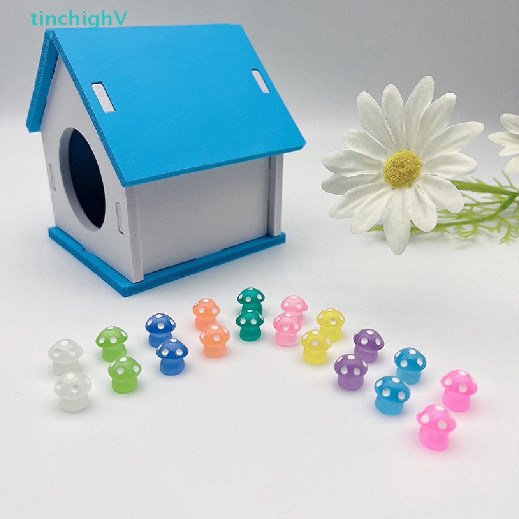 [TinchighV] Set 10 Cây Nấm Dạ Quang Mini Trang Trí Nhà Búp Bê Phát Sáng Trong Bóng Tối [Mới]