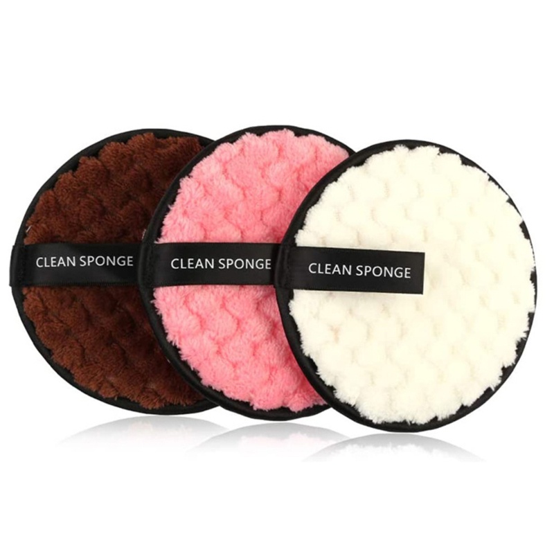 Bông Tẩy Trang Bằng Cotton Microfiber Mềm Mại Hình Tròn Có Thể Tái Sử Dụng