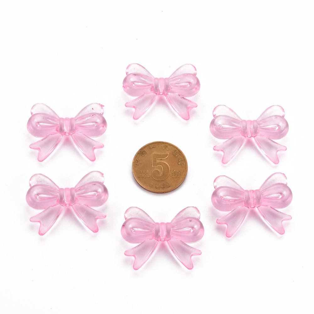 Bộ 20 HạT ĐíNh Trang Trí HìNh Nơ Xinh XắN 23x29.5x6mm: 1.6mm