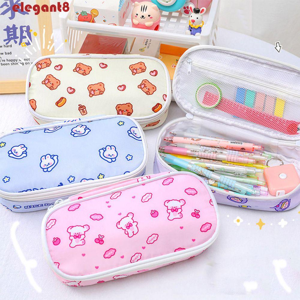 Túi Đựng Bút Chì / Mỹ Phẩm Chống Thấm Nước Họa Tiết Hoạt Hình Dễ Thương