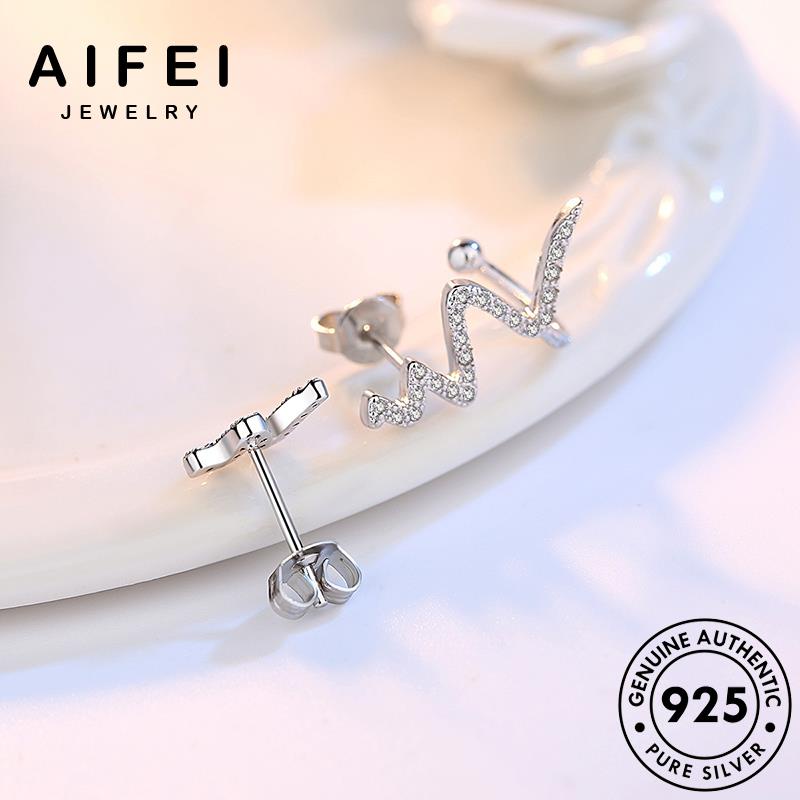 AIFEI JEWELRY tai khuyên cá 925 trang sức phụ tia hàn tính vành Thời tròn cương thời chớp bạc nguyên tua bản thật kim kiện quốc nữ xỏ bông moissanite E152