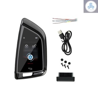 Car Intelligent Key with LCD Touchscreen Comfort Access Keyless Entry Touchless Remote Control Door Lock for All One-Button Starts Stop Engine Models