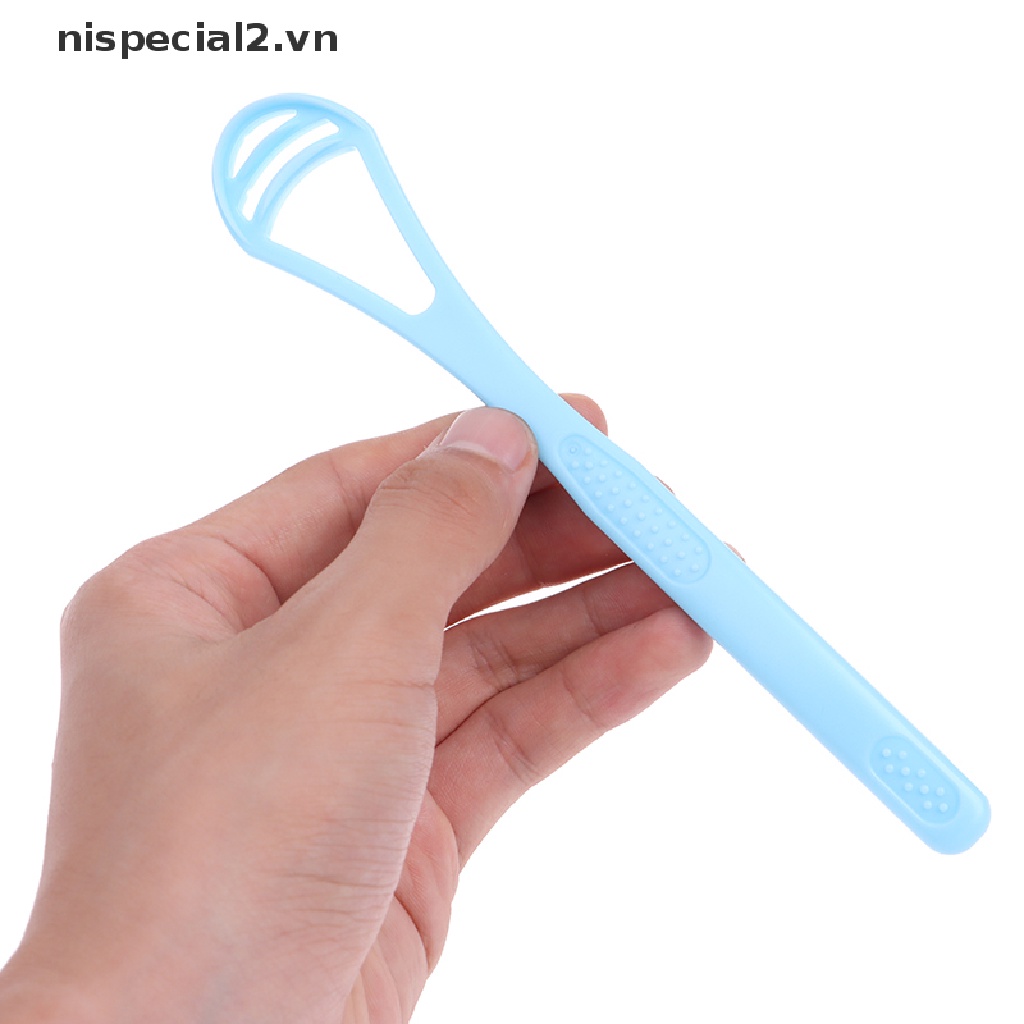 1 Dụng Cụ Cạo Lưỡi Bằng Silicon Vệ Sinh Vi Khuẩn Cho Người Lớn Và Trẻ Em