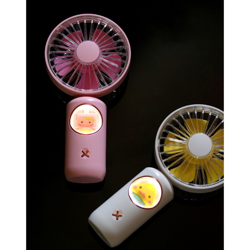 Quạt Mini Cầm Tay 3 Tốc Độ Bằng Nhựa Cổng Sạc USB Có Thể Điều Chỉnh Dùng Cho Mùa Hè