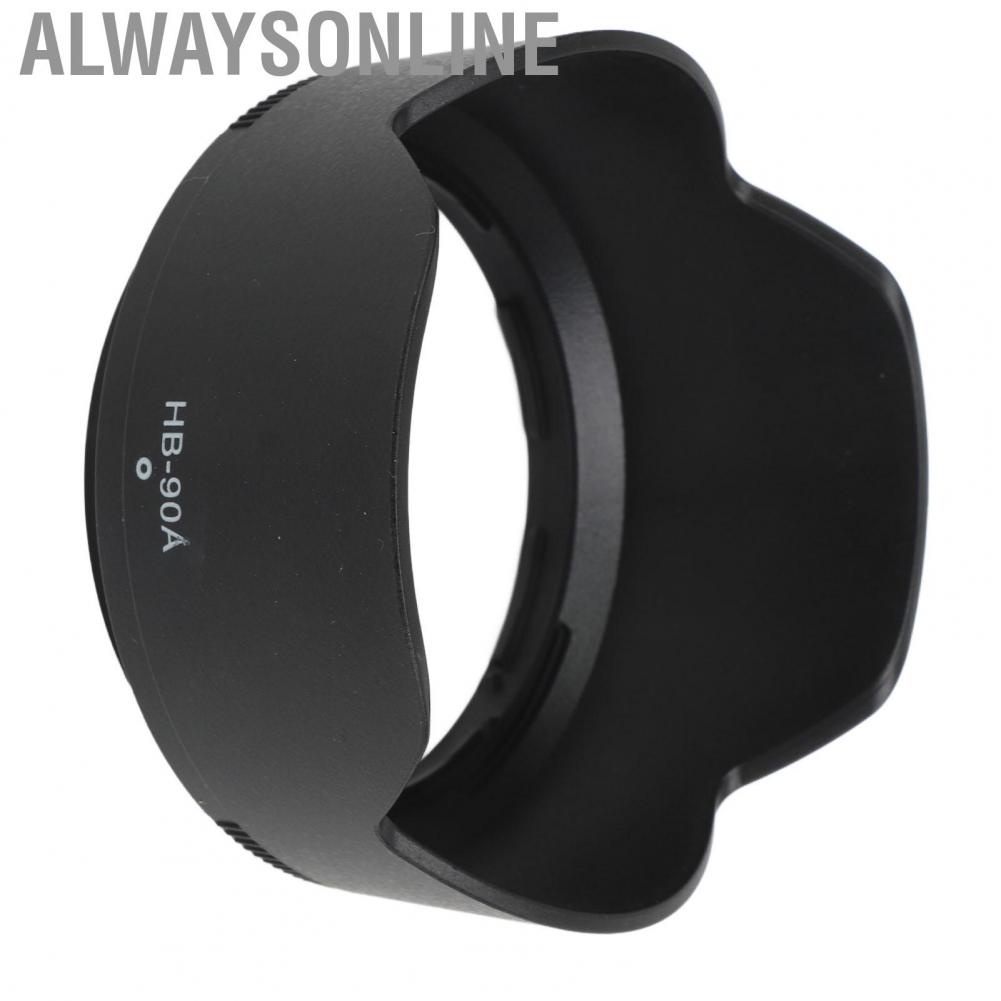Alwaysonline HB90A Reversible Lens Hood  Protective Camera Bayonet Suppress Ghost Generation for Replacement