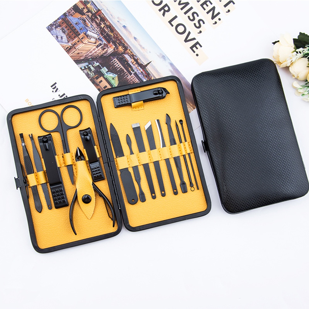 Bộ 15 Dụng Cụ Chăm Sóc Móng Tay Bằng Thép Không Gỉ