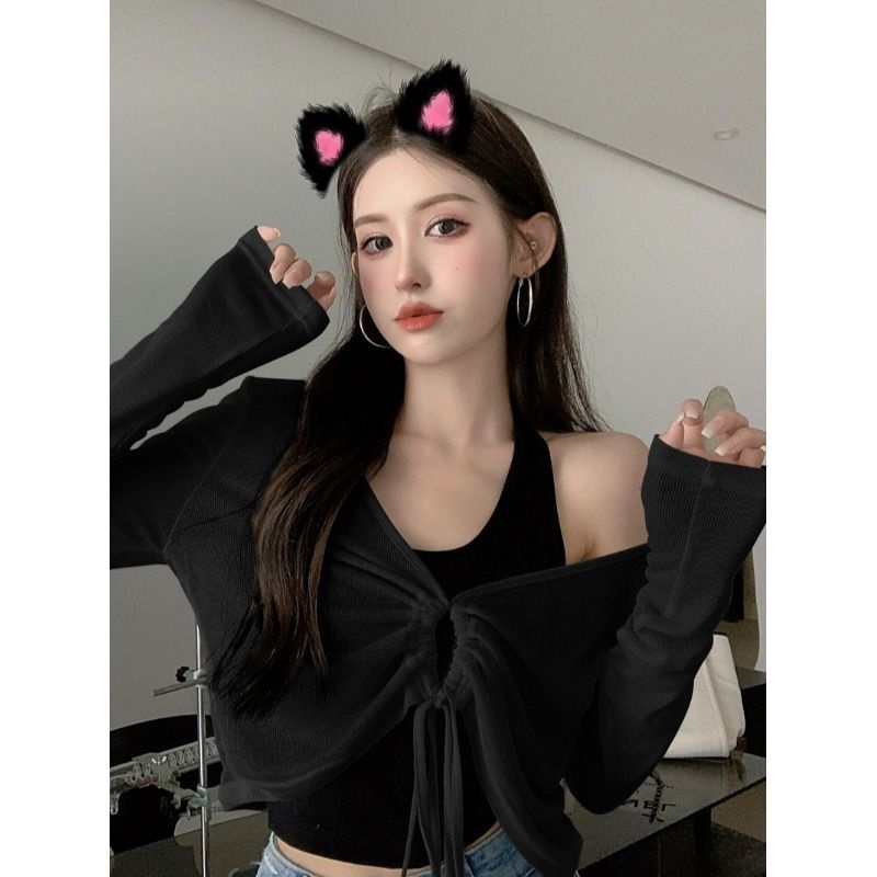 áo chống nắng áo khoác nắng ❣♀Bộ Áo Cardigan Dệt Kim Chống Nắng Mùa Hè Kích Thước Lớn fat mm Màu Trơn Mê Hoặc Cho Nữ