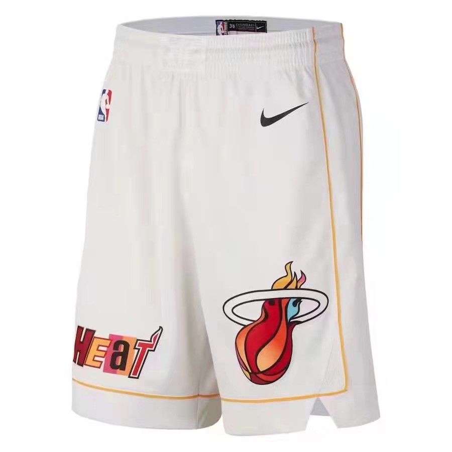 Quần Short Thể Thao Bóng Rổ Ống Rộng 23 Miami Heat Thời Trang Nam