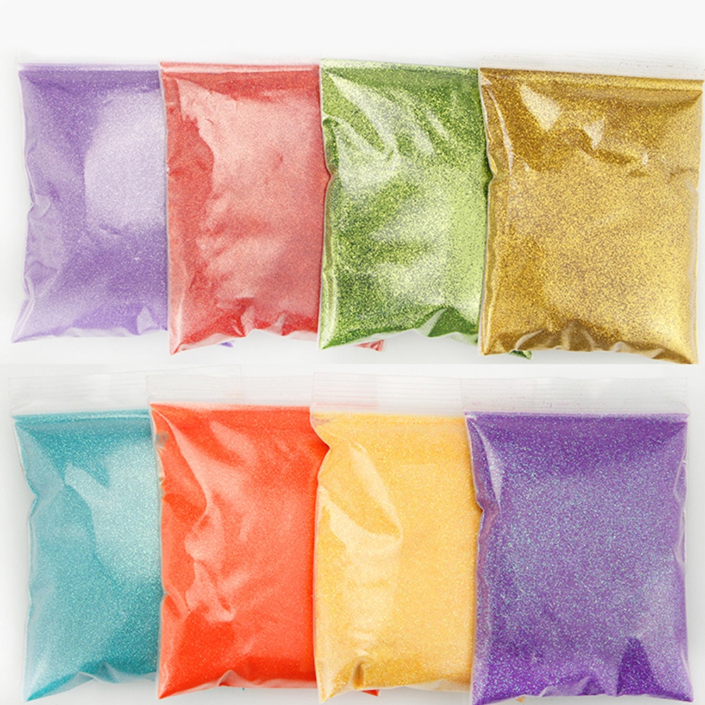 Bột Kim Tuyến 100g 12 Màu Tự Trang Trí Móng Tay