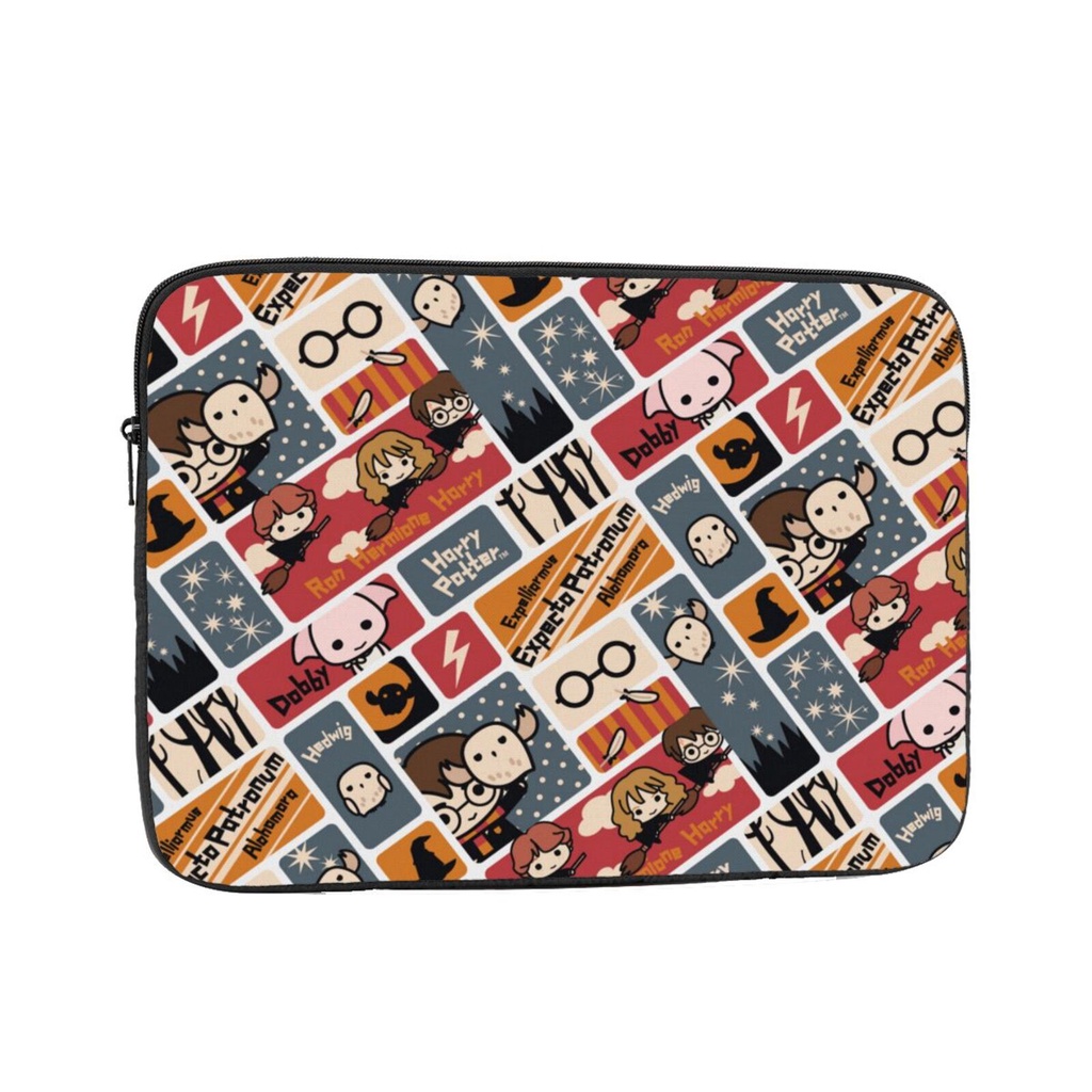 Túi Đựng Bảo Vệ Laptop 10-17 Inch Chống Sốc Không Thấm Nước In Logo Harry Potter