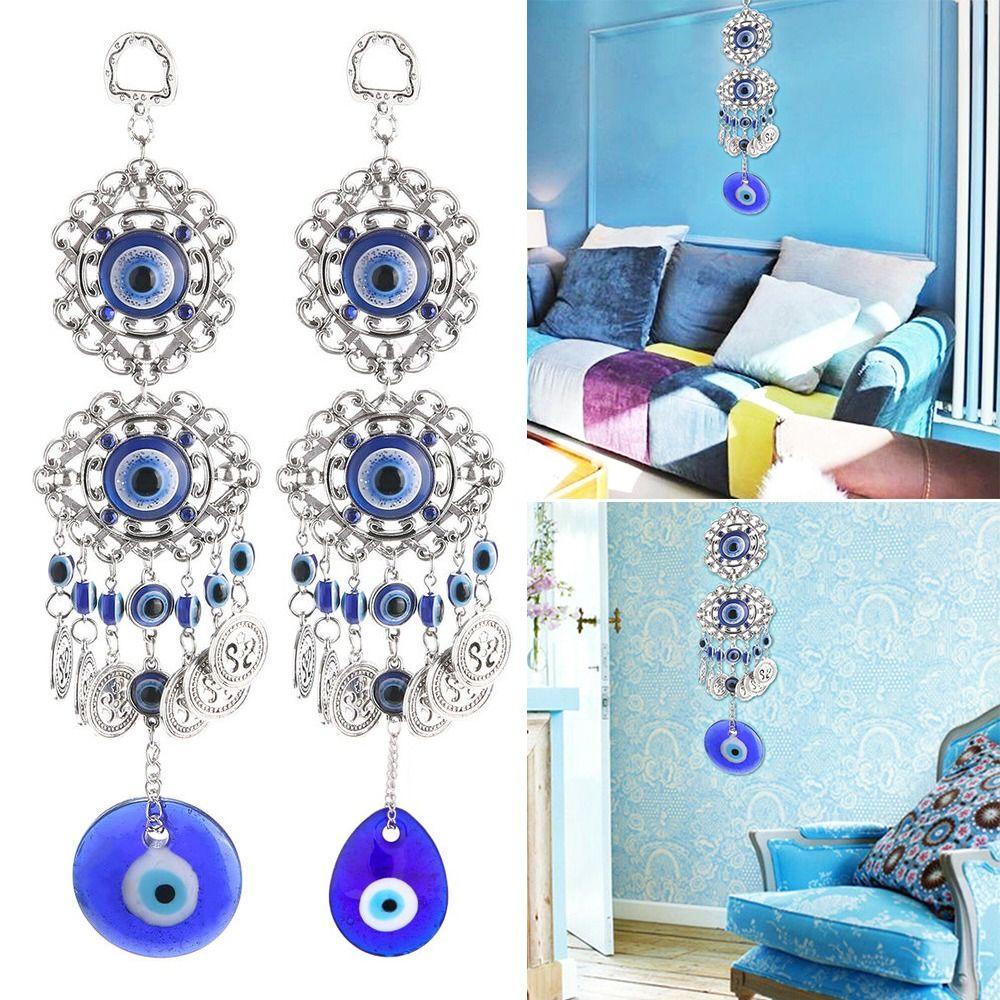 1 Phụ Kiện Treo Trang Trí Nhà Cửa Màu Xanh Navy May Mắn