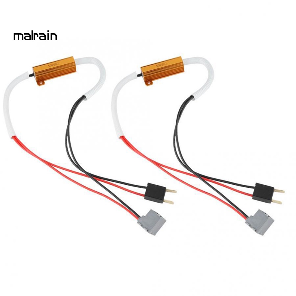 Set 2 Bộ Giải Mã Đèn Pha LED Chống Sương Mù Chuyên Dụng Cho Xe Hơi H7