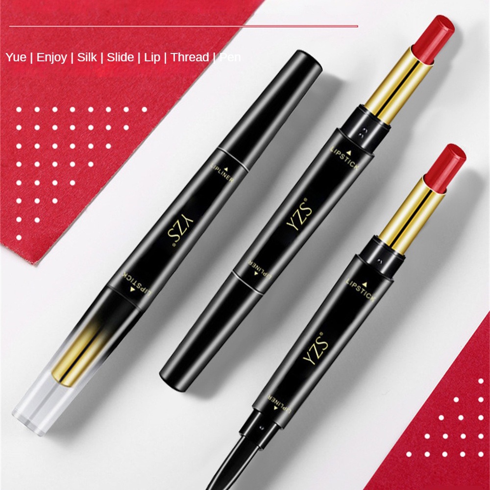 Son Môi Kiêm Bút Kẻ Viền Môi Chống Thấm Nước Lâu Trôi Không Phai Không Dính Thành Cốc 8 Màu Lựa Chọn