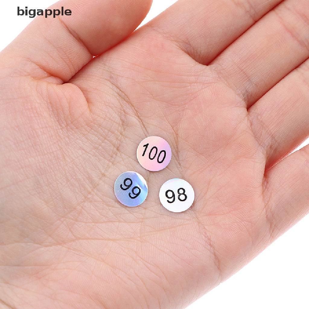 Set 1-200 Nhãn Dán Đánh Số Móng Tay Chống Nước Tiện Dụng