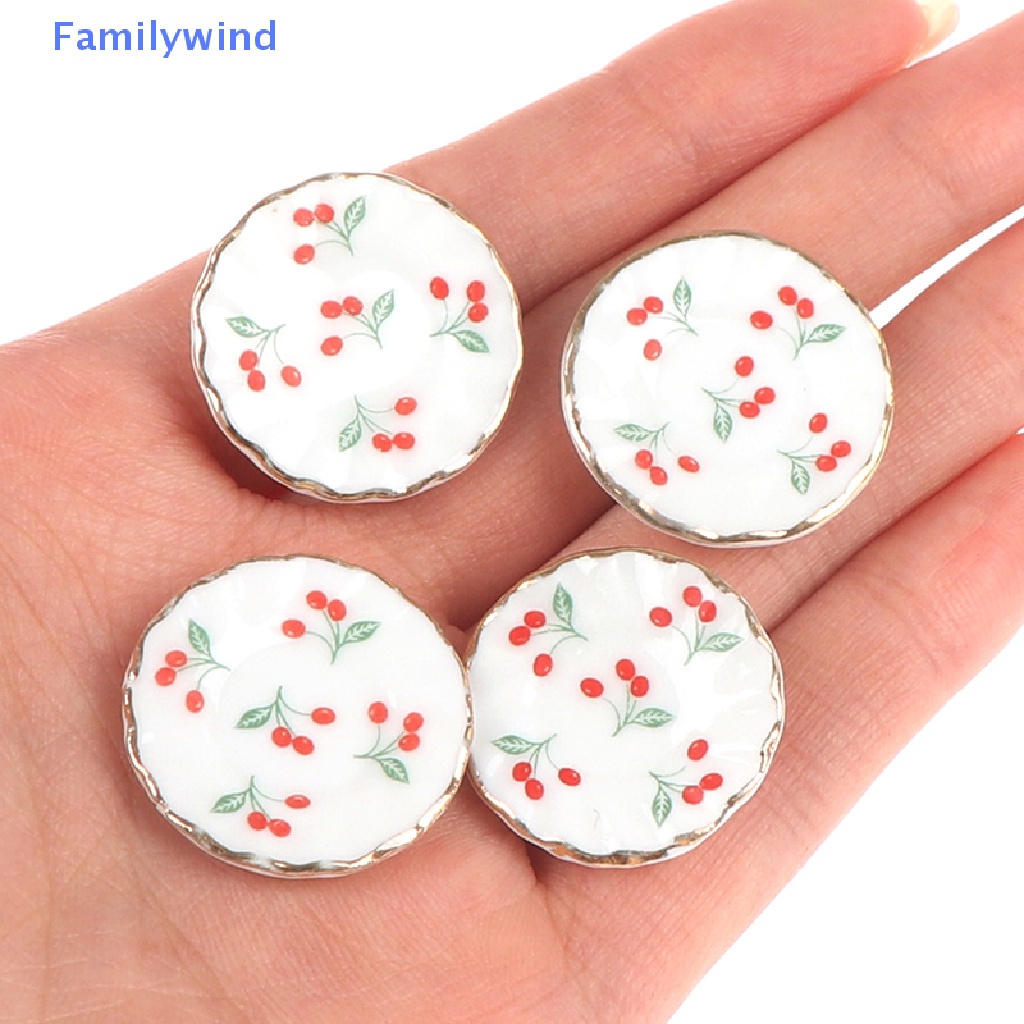 Set 4 Món Chén Đĩa 1: 12 Trang Trí Nhà Búp Bê