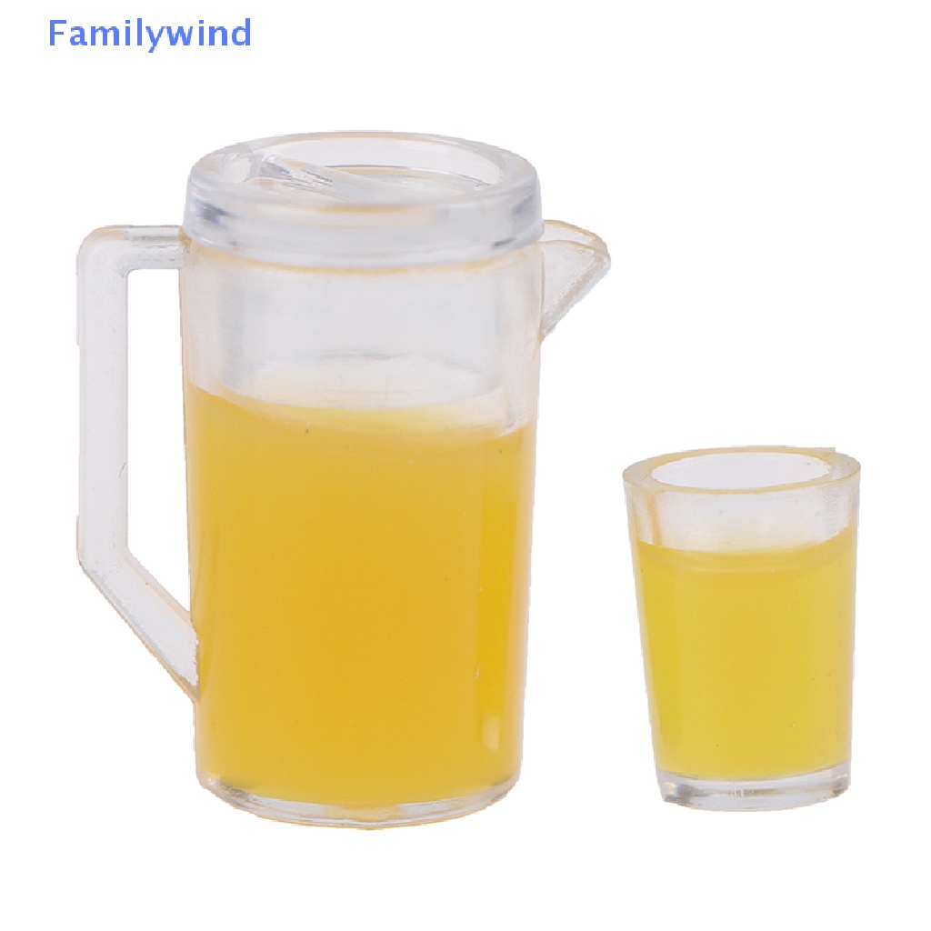 Set 2 / 3 Chai Nước Ép Mini Tỉ Lệ 1 / 12 Cho Nhà Búp Bê 1 / 2