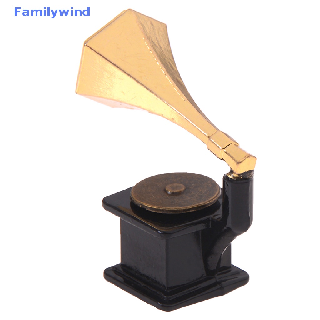 Mô Hình Máy Hát Đĩa Mini Tỉ Lệ 1: 12 Trang Trí Nhà Búp Bê