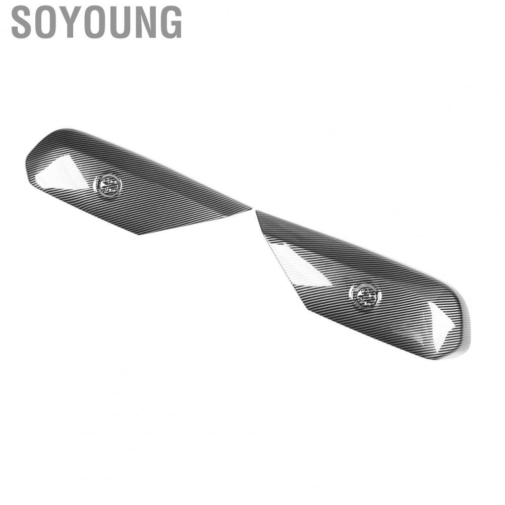Soyoung Seat Adjustment Button Panel Cover  High Hardness Decal Carbon Fiber Style Scratch Resistant for Car