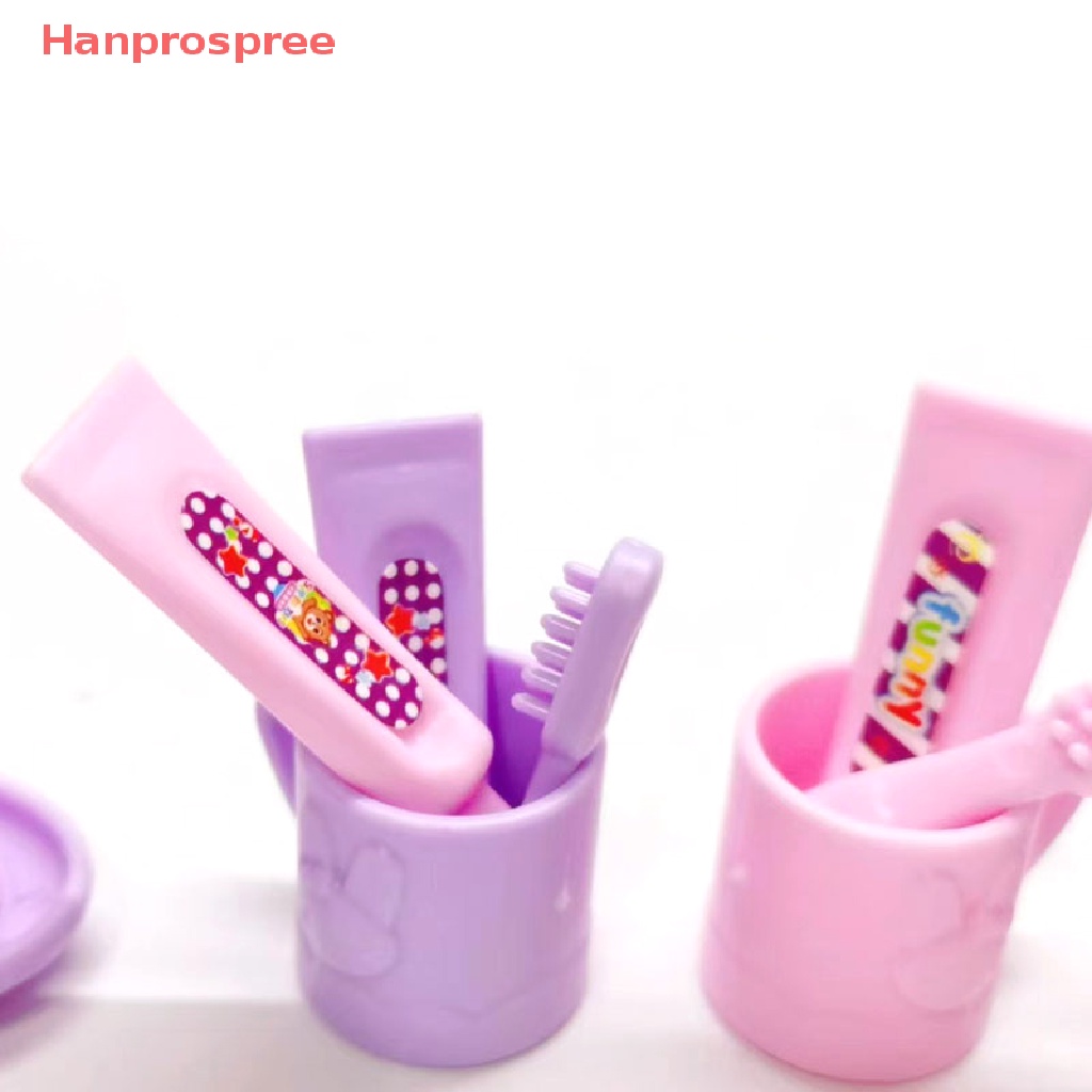 Set 13 Món Đồ Nội Thất Phòng Tắm Cho Búp Bê Tỉ Lệ 1: 12