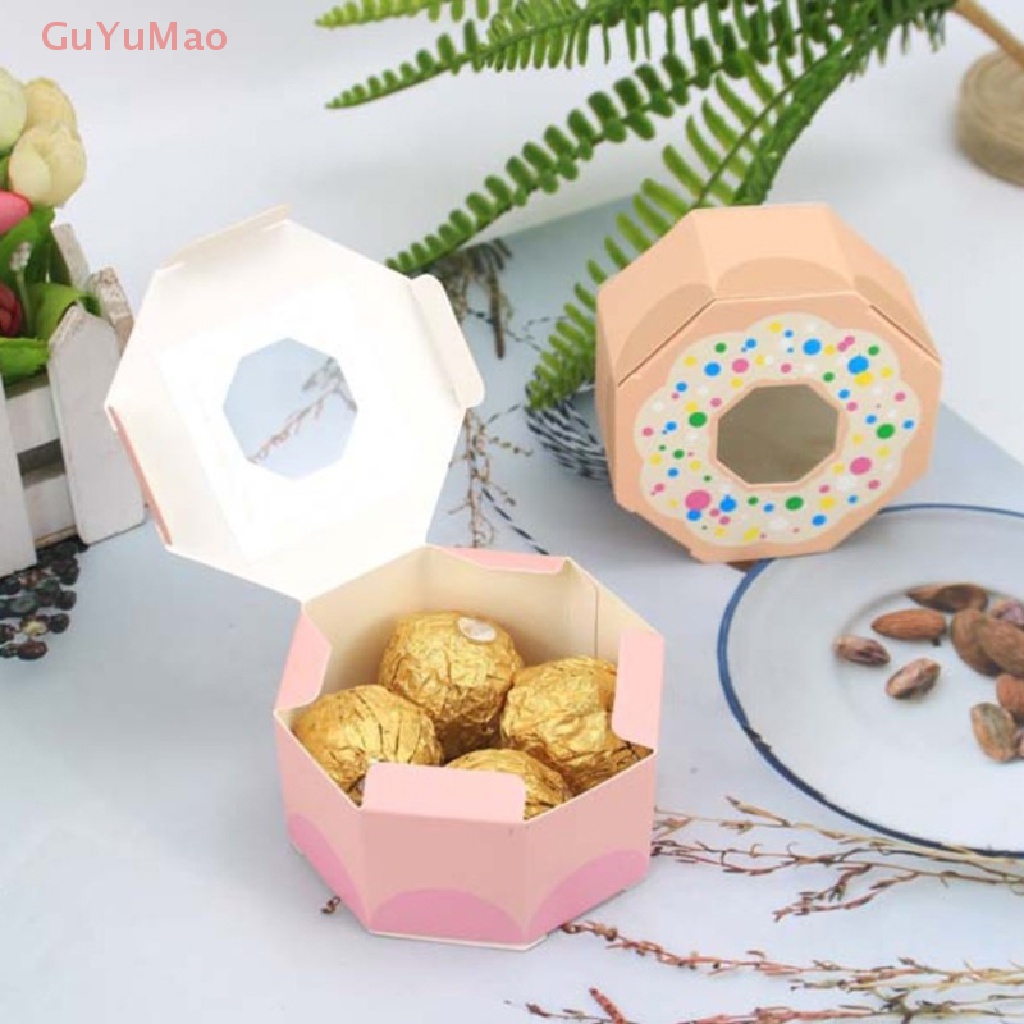 Set 10 Hộp Đựng Bánh Kẹo Đa Giác Cho Tiệc Cưới / Sinh Nhật