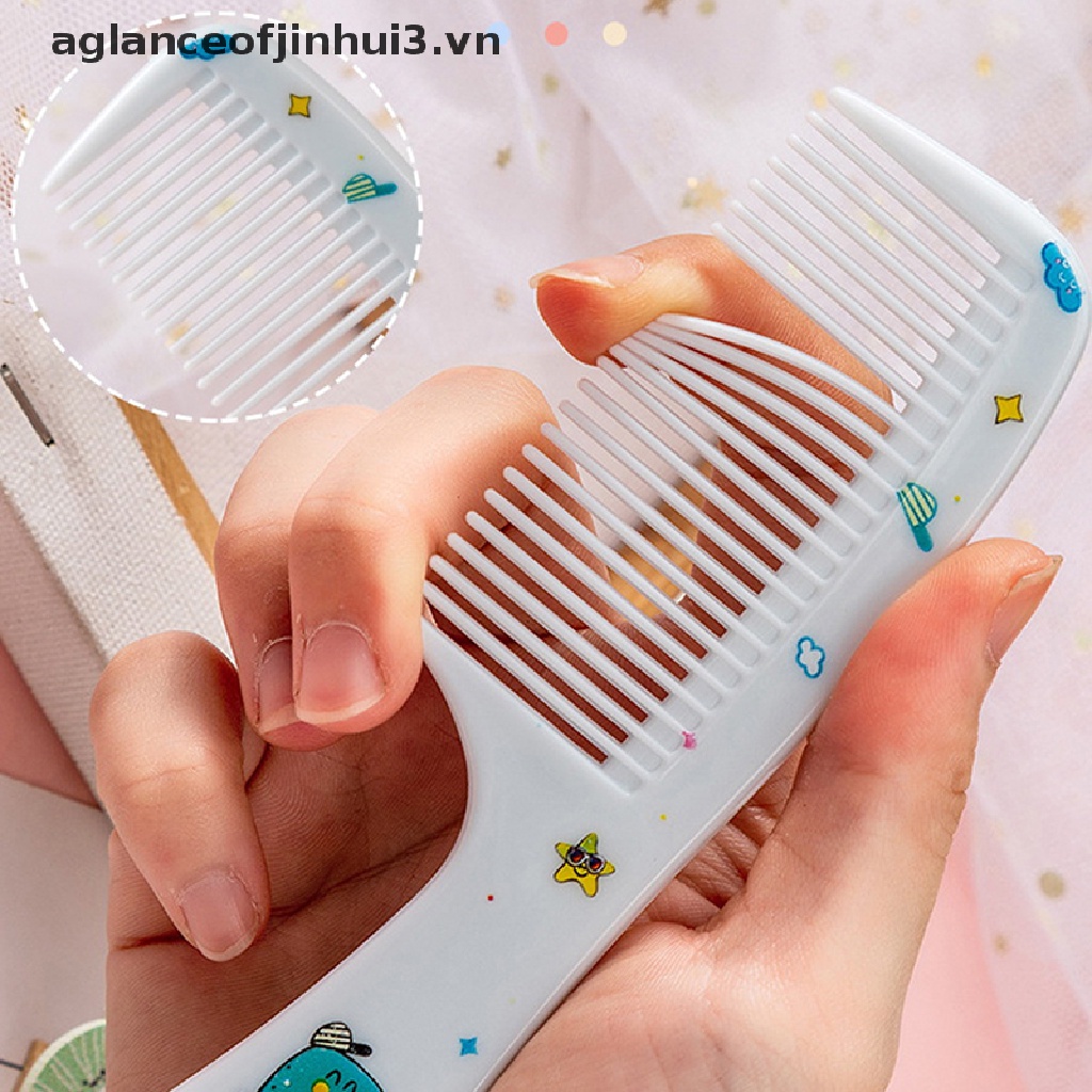 Bộ 2 Lược Đuôi Nhọn Chống Tĩnh Điện Thiết Kế Dễ Thương Cho Bé Gái