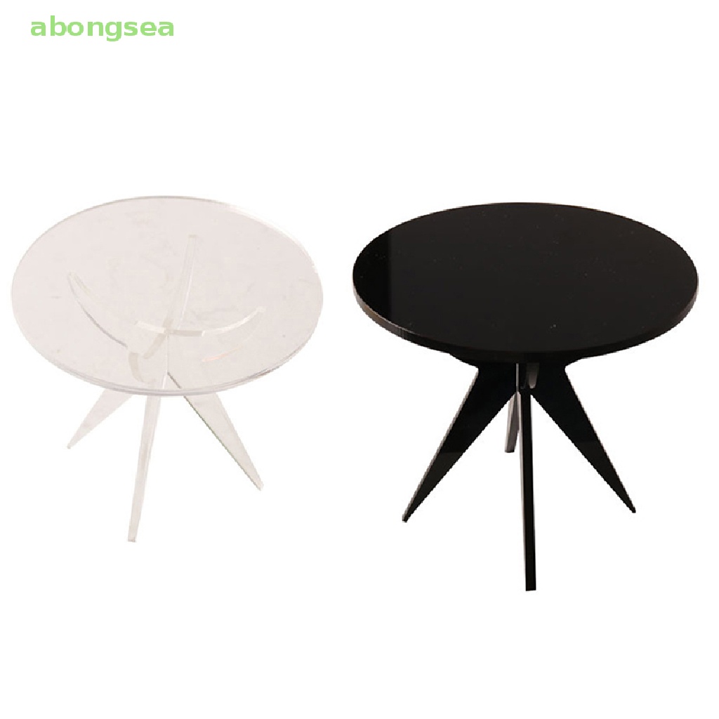 Bàn Trà / Cà Phê Hình Tròn Trang Trí Nhà Búp Bê Tỉ Lệ 1: 12