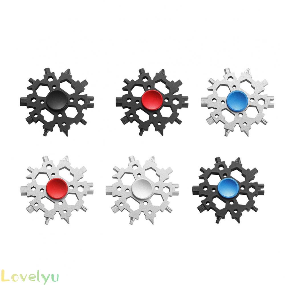 ⭐2023 ⭐23 In 1 MultiTool Portable Snowflake Wrench Camping Hiking Cycling Survive Tool