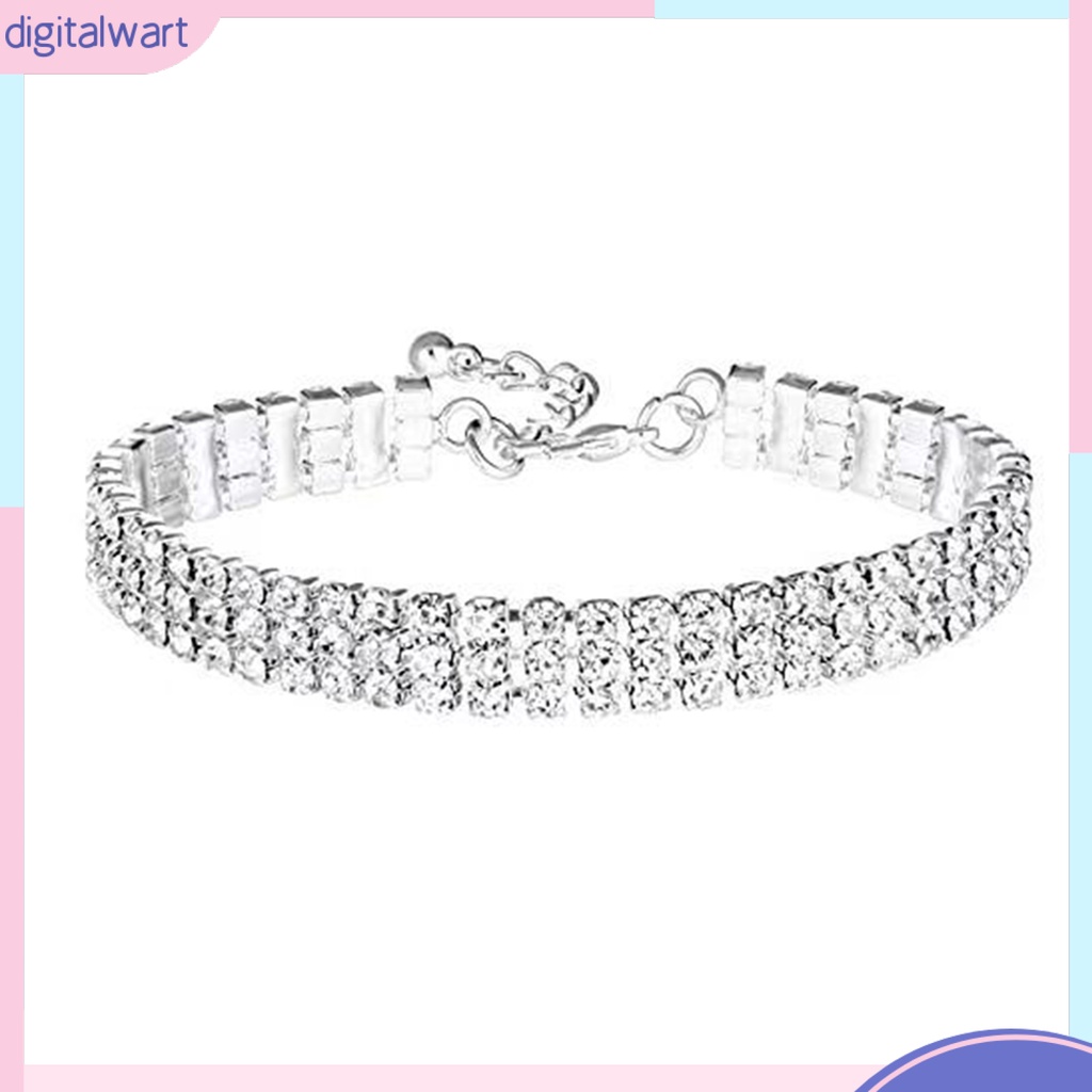 1 Bộ Vòng cổ + Vòng Tay + Bông Tai Đính Đá Lấp Lánh Sang Trọng Thời Trang Cho Nữ