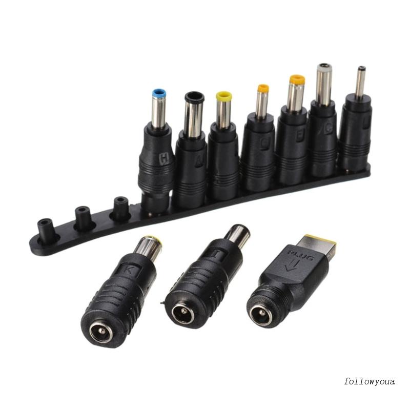 Set 10 Đầu Chuyển Đổi Nguồn Điện Từ DC Sang Nhiều Loại 5.5x2.1mm