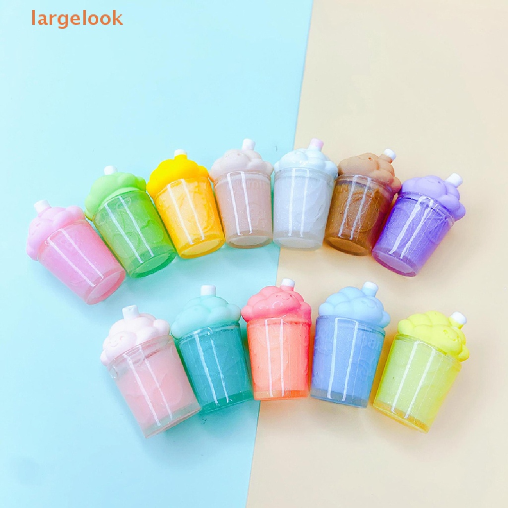 Set 2 Ly Nước Thủy Tinh Mini Hình Đám Mây Hoạt Hình Phát Sáng DIY