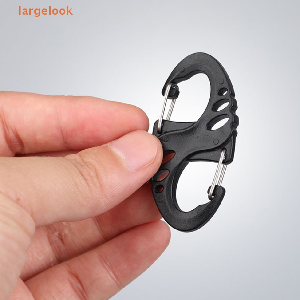 1 Túi Móc Khóa Carabiner Hình Chữ S Nhiều Màu Sắc Dùng Cho Cắm Trại Ngoài Trời