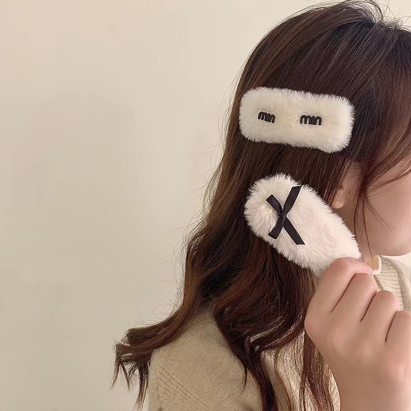 Bộ 10 Kẹp Tóc Lông Xù Đáng Yêu Thời Trang Hàn Quốc Cho Bé Gái