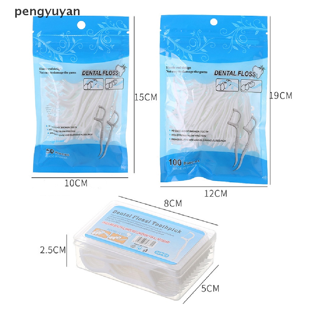 Hộp 50 / 100 Tăm Chỉ Dùng Một Lần Tiện Dụng