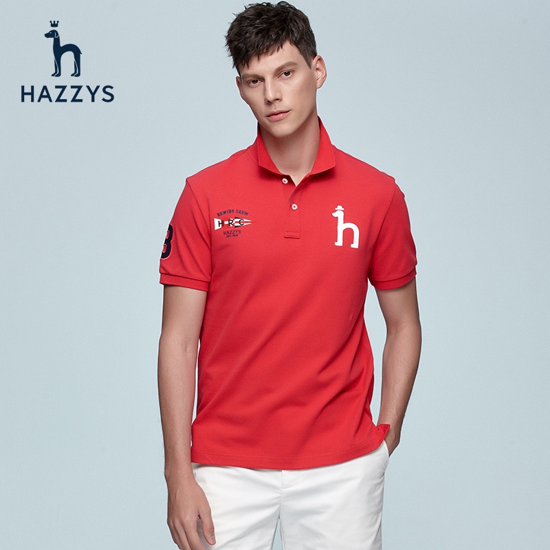 Hazzys Haggis Mùa Hè Mới Nam In Hình Áo Polo Thời Trang Hàn Quốc Áo Thun Công Sở Xu Hướng Nam Mặc Na
