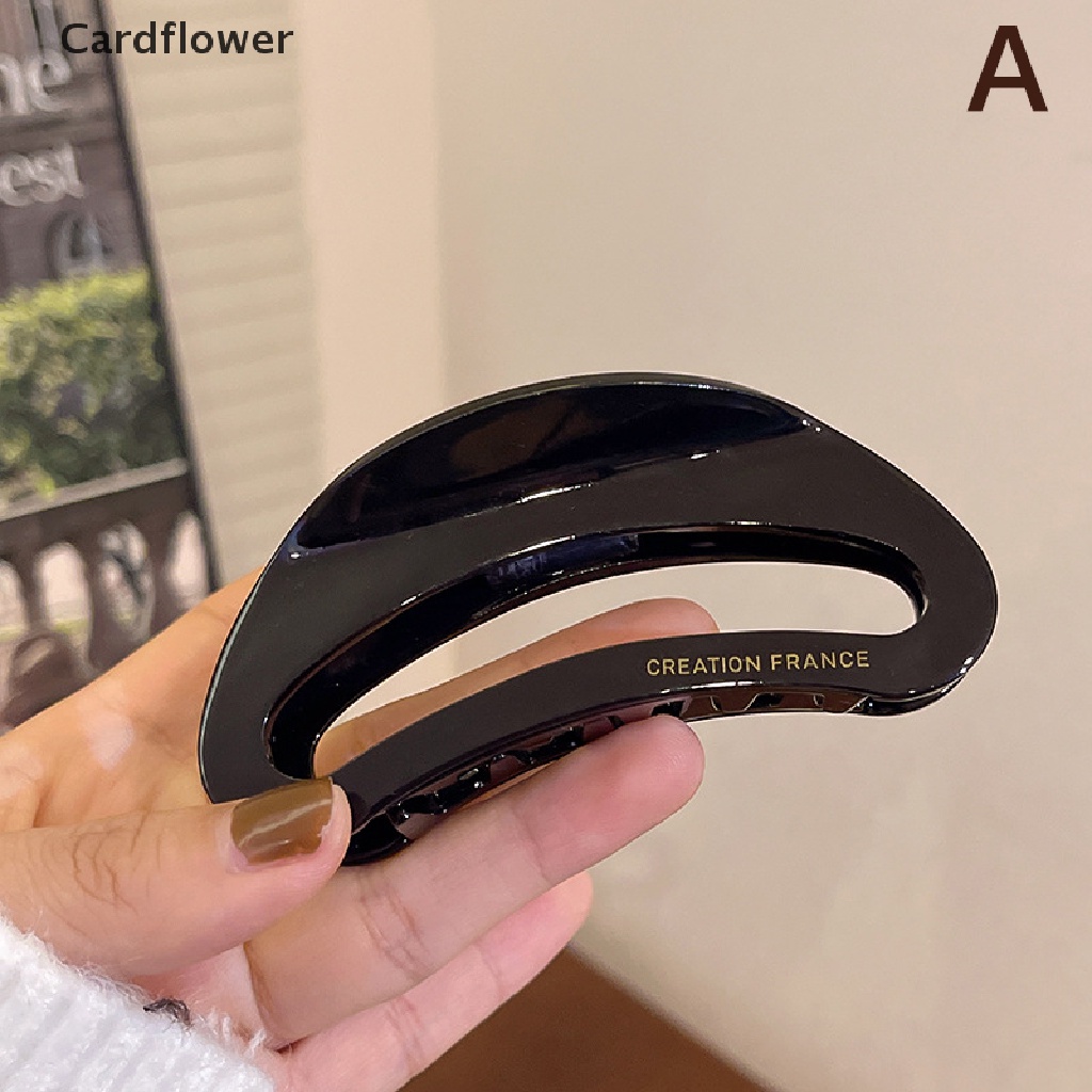 &lt; Cardflower &gt; Kẹp Tóc Móng Vuốt In Họa Tiết Da Báo Acetate Phong Cách Hàn Quốc Cho Nữ Giảm Giá