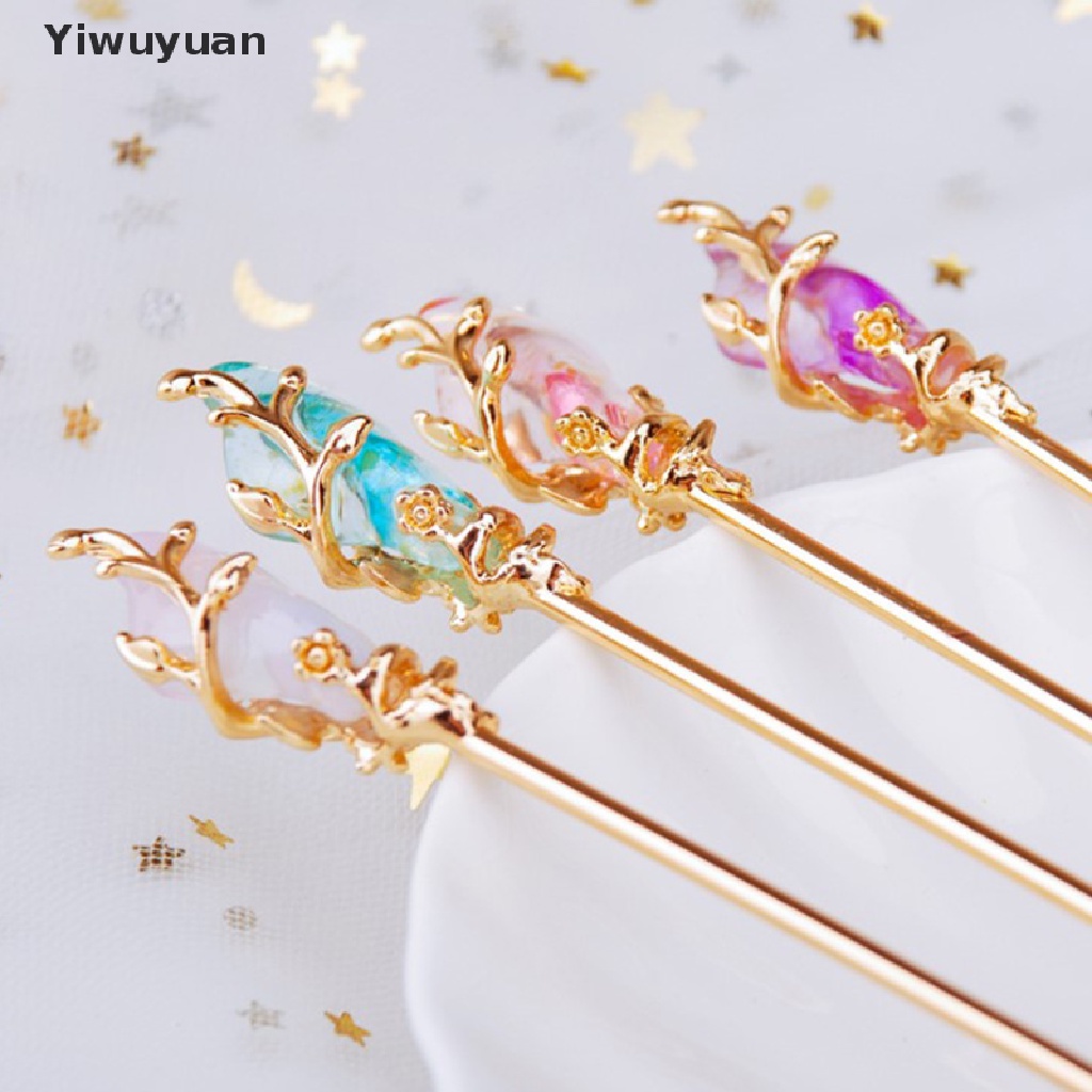 Trâm Cài Tóc Kim Loại Đính Đá Phong Cách Trung Hoa Cổ Điển Cho Nữ