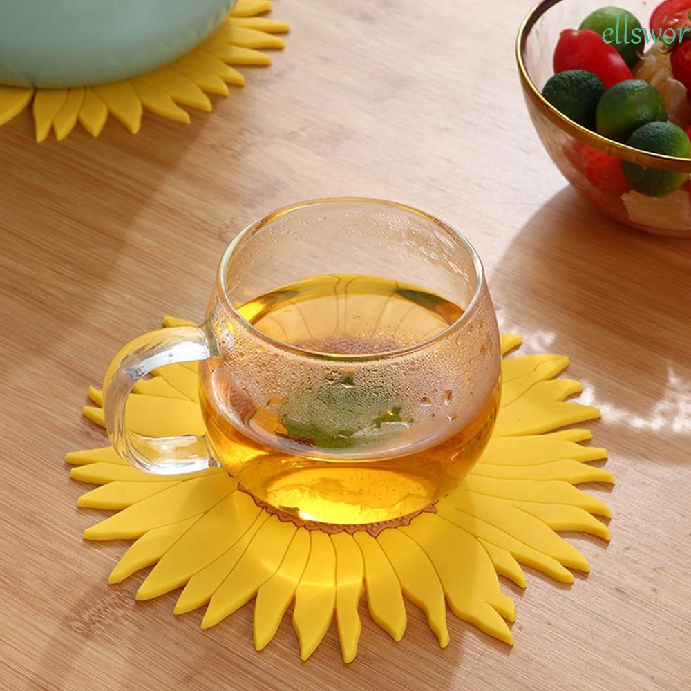 Tấm Lót Ly Handmade Hình Tròn Cách Nhiệt Dùng Trang Trí Nhà Bếp