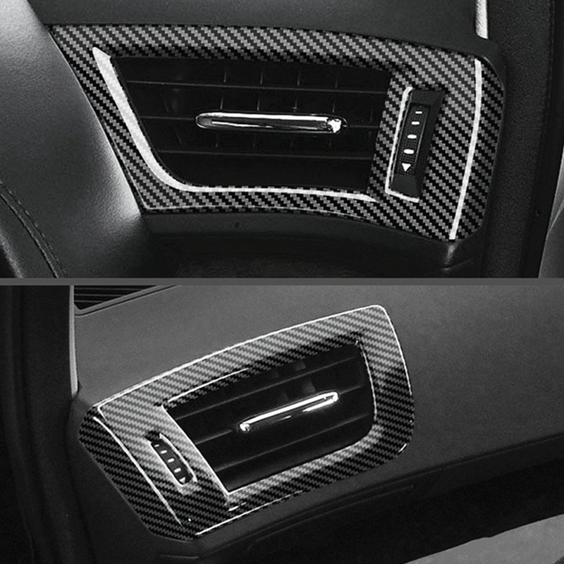 Khung Viền Máy Điều Hòa Xe Hơi Bằng ABS Họa Tiết Sợi Carbon Cho Toyota Alphard 2015-2020 RHD