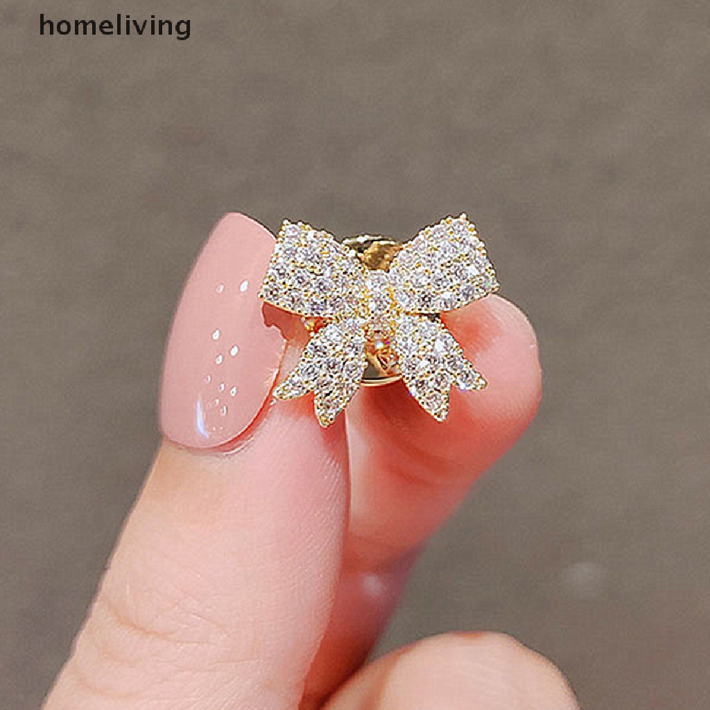 1 Trâm Cài Áo Hình Nơ Đính Kim Cương Giả Lấp Lánh