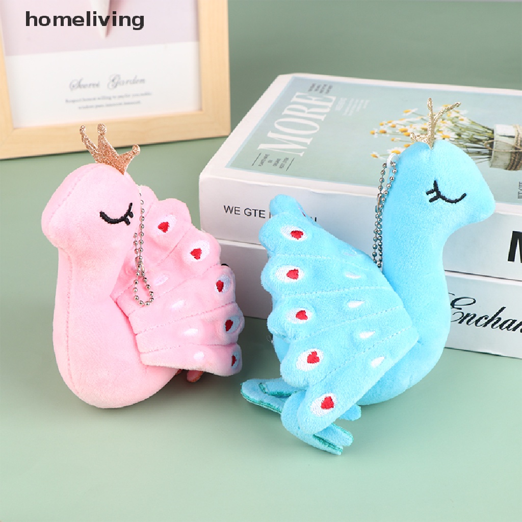 Móc Khóa Hình Con Công Hoạt Hình Nhồi Bông Đáng Yêu