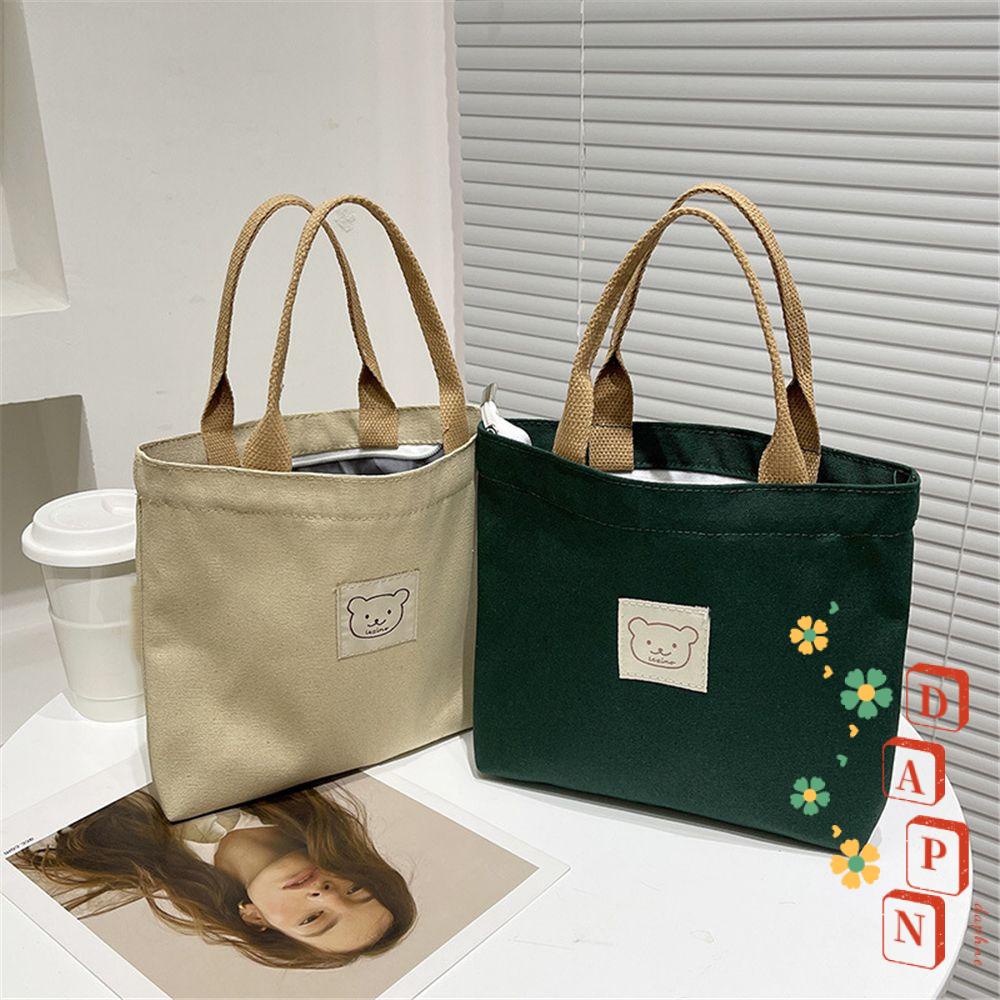 Túi Tote DAPHS In Họa Tiết Gấu Hoạt Hình Cho Nữ