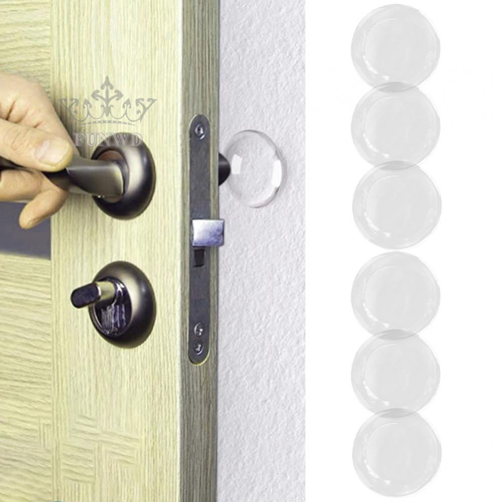 Set 6 Miếng Chặn Cửa Trong Suốt Chống Va Chạm