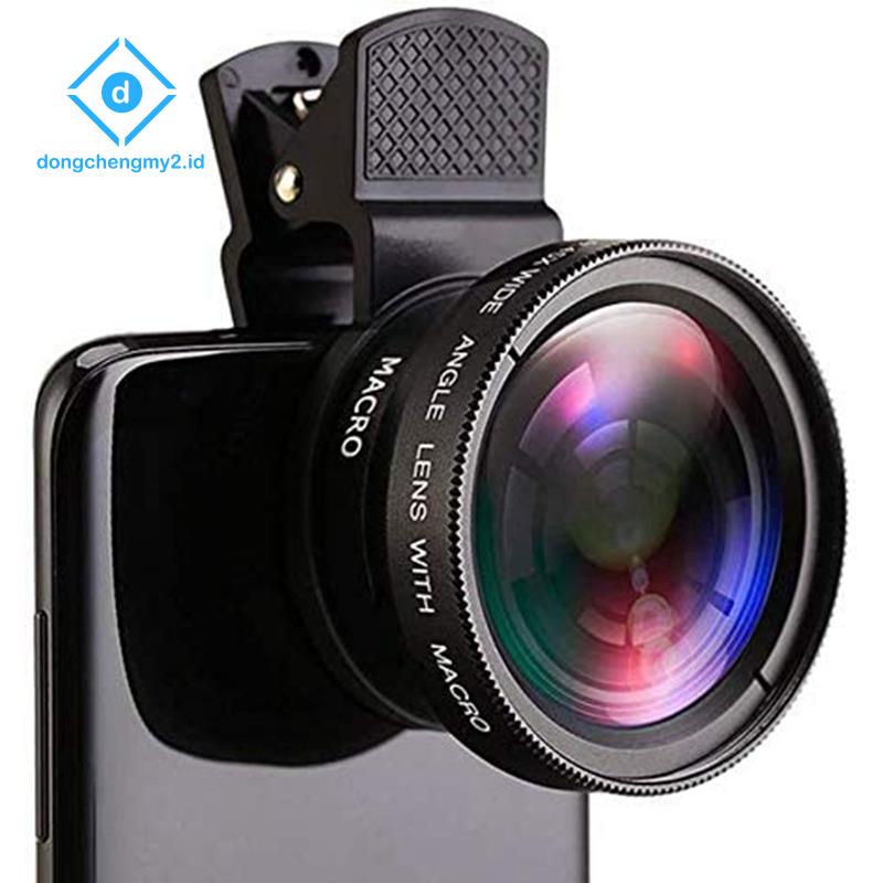 Thấu Kính Mắt Cá 0.45X Kèm Kẹp Ống Kính HD Cho Điện Thoại