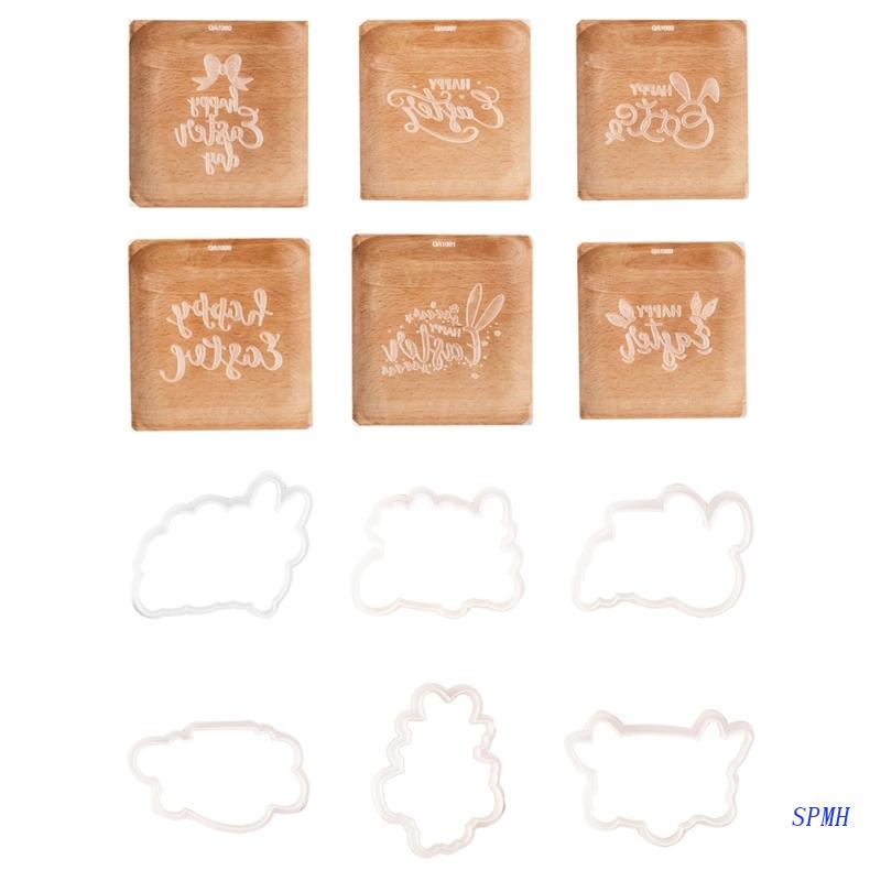 Khuôn Làm Bánh Quy Dạng Đẩy Tiện Dụng Cho Phục Sinh