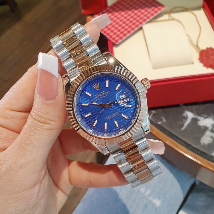Đồng hồ nữ máy nhật mặt size 32mm viền băm dây hợp kim đúc CAO CẤP