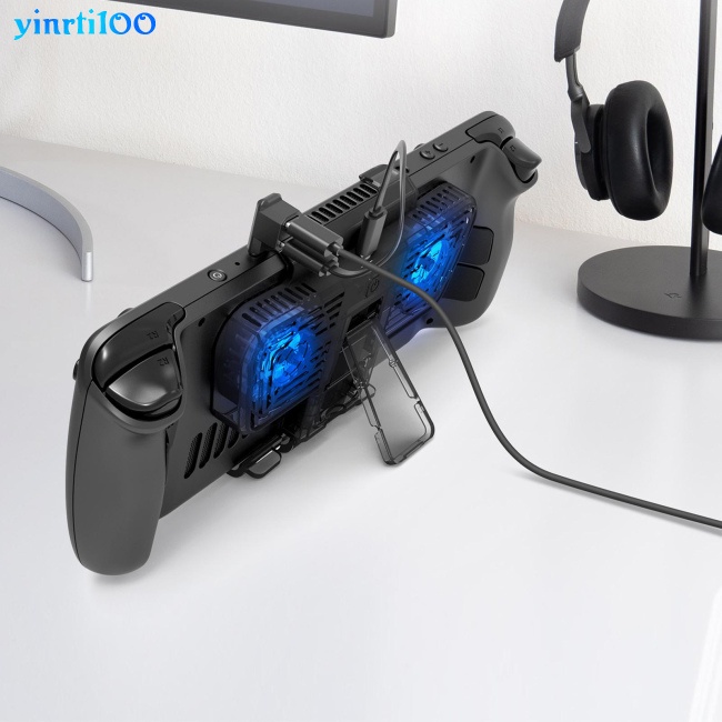 Quạt Làm Mát Yinrti Có Giá Đỡ Tương Thích Với Bộ Chuyển Đổi Cổng C Cho Steamdeck / Switch / Oled