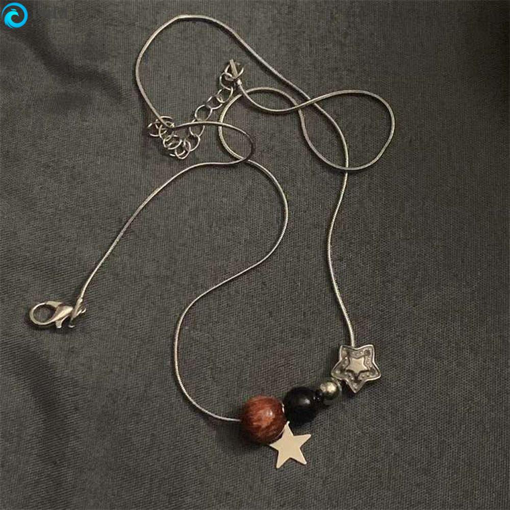 Vòng Cổ Choker Bằng Thép Titan Mặt Hình Ngôi Sao Năm Cánh Tinh Tế Đơn Giản Thời Trang Cho Nữ Y2k ISITA